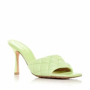 Bottega Veneta Padded Quilted Heel in Light Green